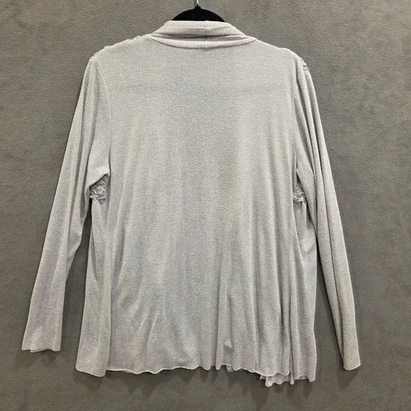 Mystree Open Front Cardigan Sweater Women's Size Large Casual Comfy Office - Picture 2 of 6